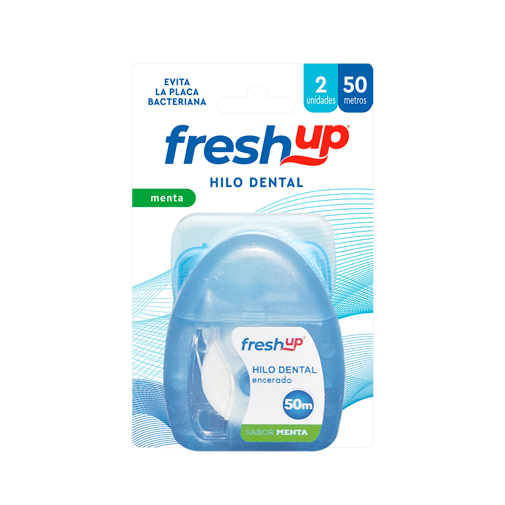 Hilo Dental Mentolado Fresh Up Blister 2 Unidades 50 mts x Blister  