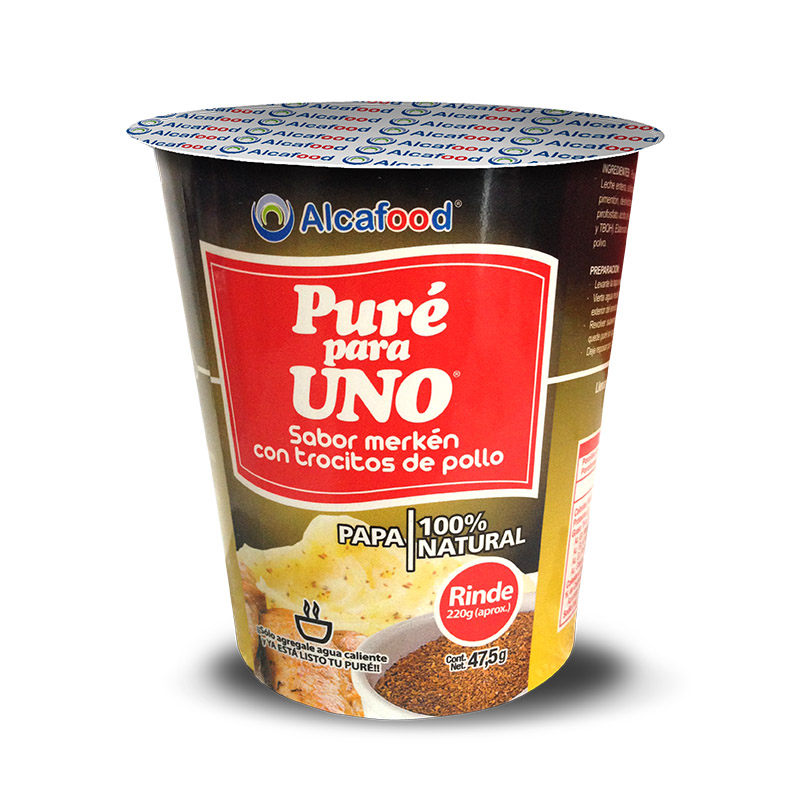 Puré Alcafood merkén con pollo para uno 47 gr
