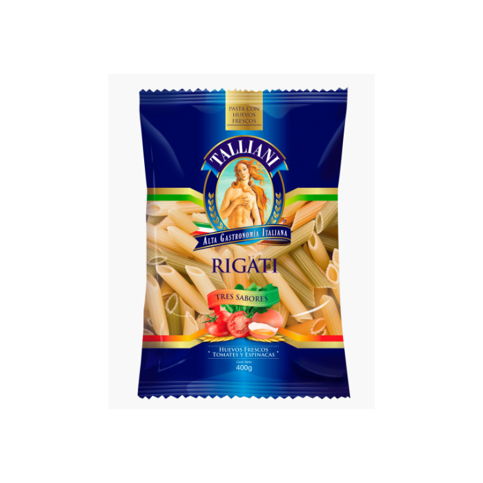 Talliani Rigati Tres Sabores 400 Grs.