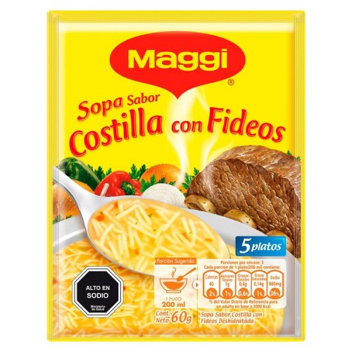 Sopa Maggi Costilla 60 Grs