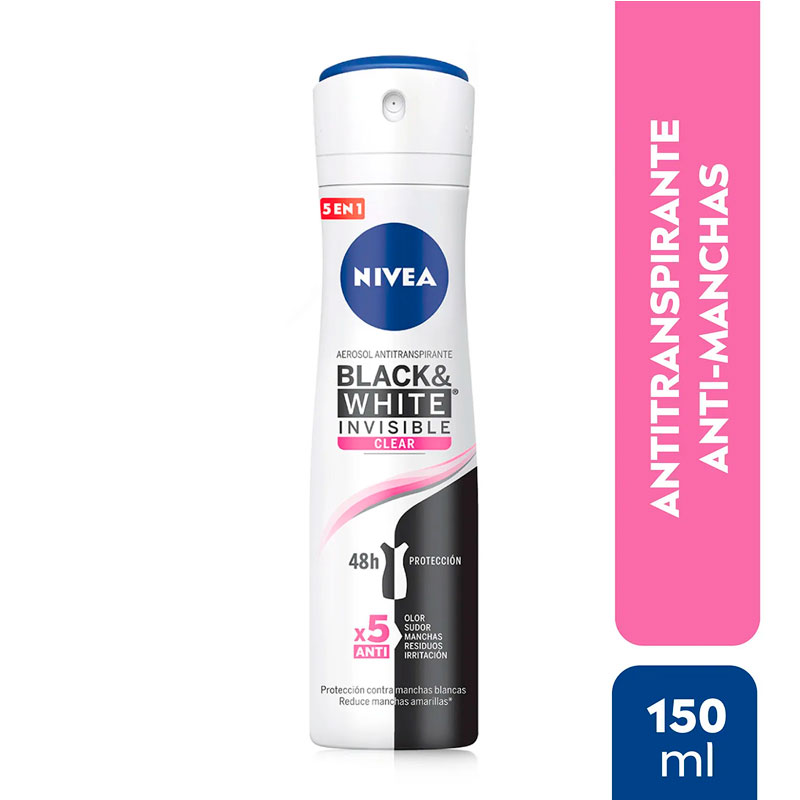 Desod Nivea Black White Clear Sp 150 Ml