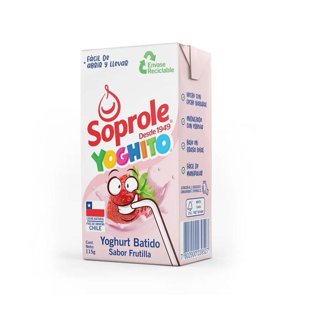 Yog Yoghito Soprole Frutilla 115 Gr