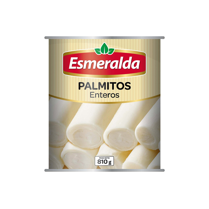 Palmitos Esmeralda Entero 810 Grs (500 Grs Drenado)