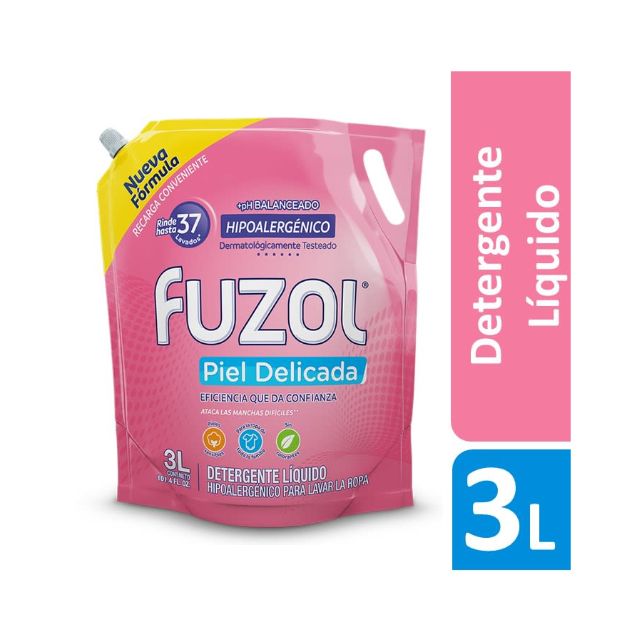 Detergente Líquido Fuzol Hipo Dp 3 lts