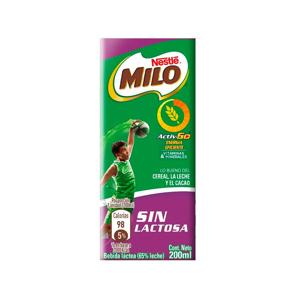 Milo Activ Go Sin Lac 200 Gr
