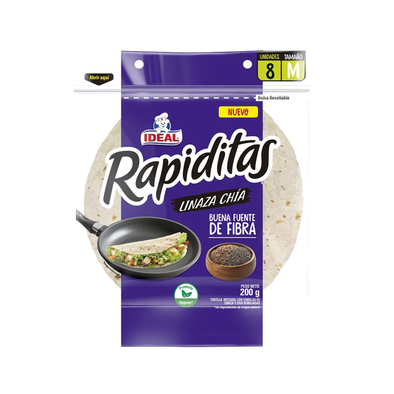Rapiditas Ideal Linaza Chia 8P 200 grs