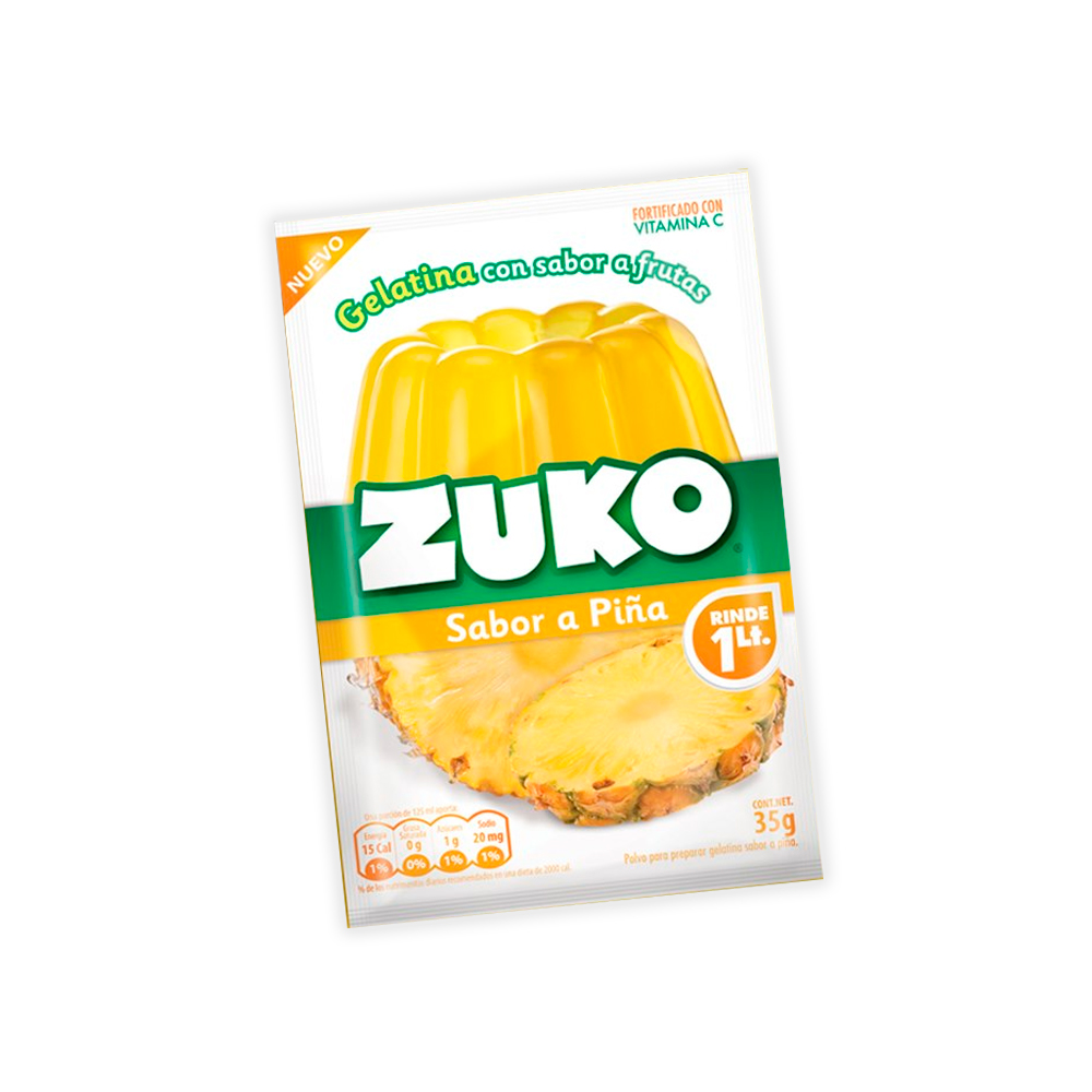 Gelatina Zuko Piña 35 grs