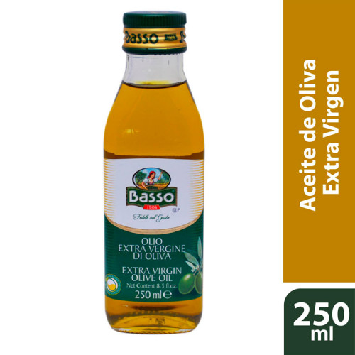 Aceite Oliva Basso Extra Virgen 250 cc
