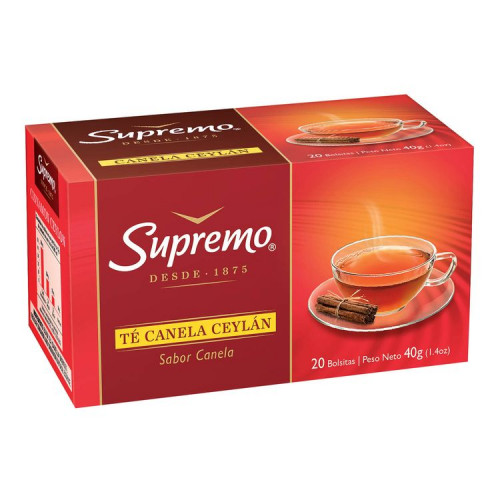 Té Supremo Ceylan Canela 20 Bolsitas