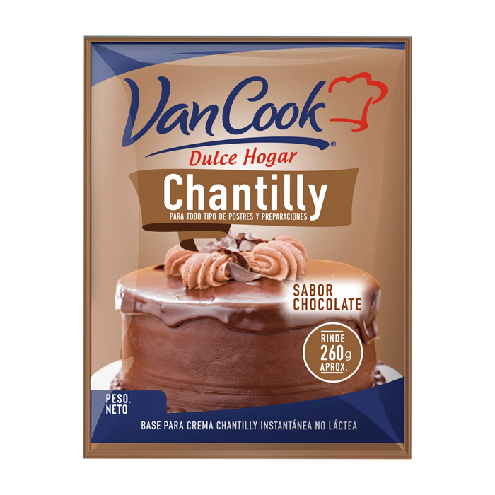 Crema Chantilly Van Cook Chocolate 70 Grs