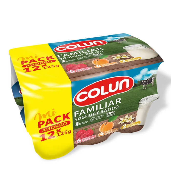 Pack Yog Colun F Del Sur 12 X 125 Gr