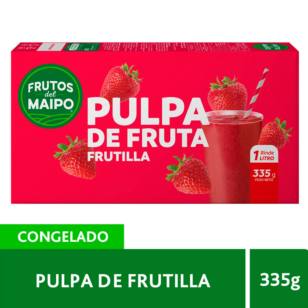Pulpa Frutilla Frutos Del Maipo 335 Grs