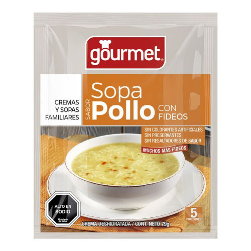 Sopa Gourmet Pollo Fideos 70 Grs 