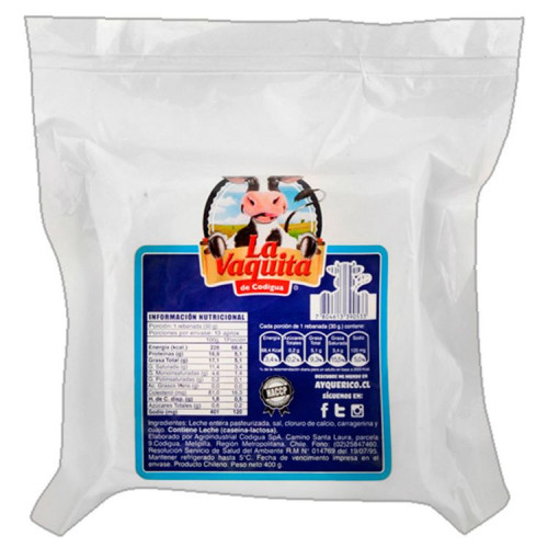 Queso Fresco La Vaquita 400 Grs