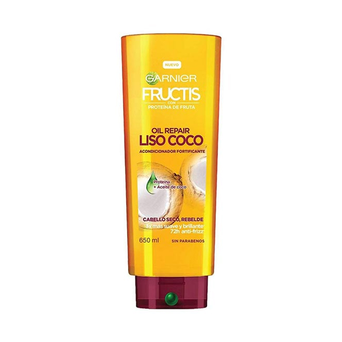 Fructis Acondicionador Oil Repair Liso Coco 350Ml