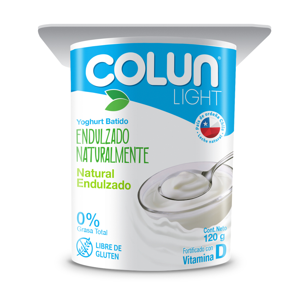 Yogurt Colun Ligth Natural Endul 120 Gr