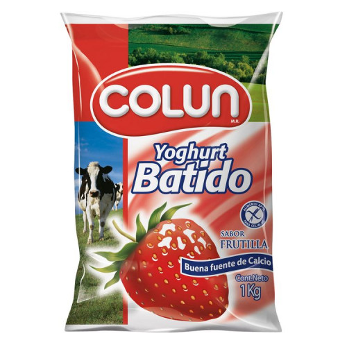 Yoghurt Colun Frutilla Bolsa kg