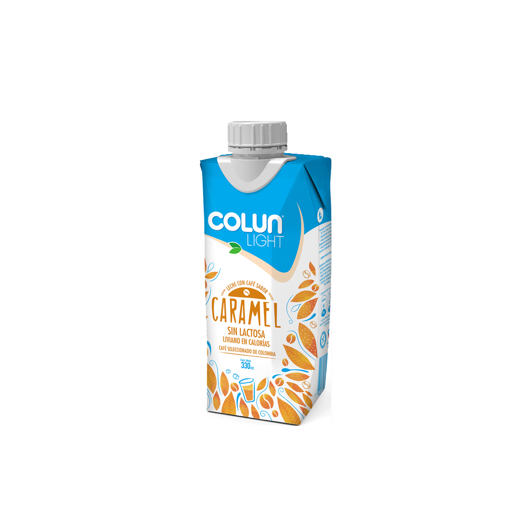 Leche Colun Caramelo Light Sin Lactosa 330 cc
