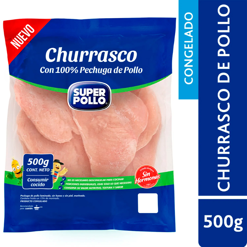 Churrasco Pollo Iqf 500 Gr Super Pollo