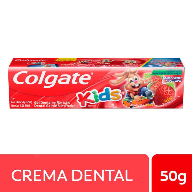Crema Dental Colgate Kid Gel Frutilla 50 Gr