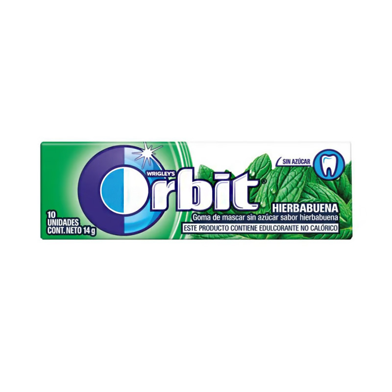 Chicle Orbit Hierbas 14 Grs