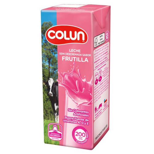 Leche Colun Frutilla 200 Cc