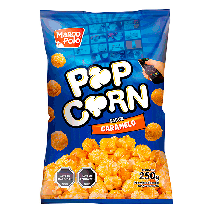 Popcorn Marco Polo Caramelo 250 Grs