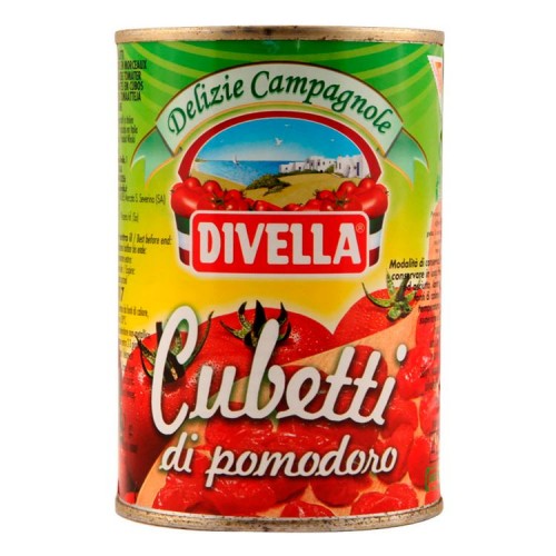 Tomates Divella Cubitos Lata 400 gr