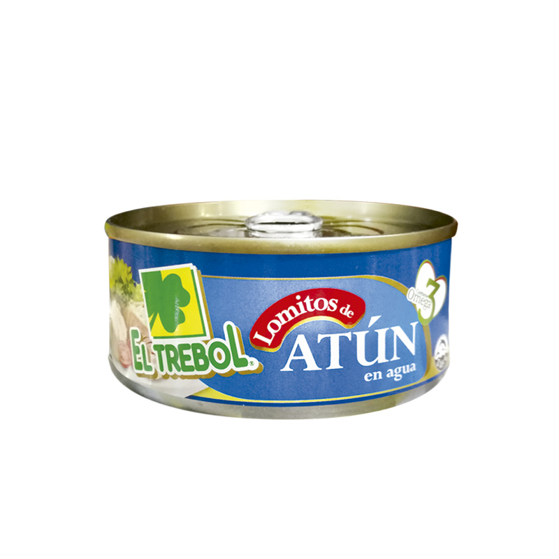 Atún El Trebol Lomo Agua 160 Grs (104 Grs Drenado)
