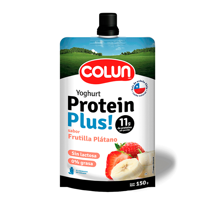 Yogurt Proteín Plus11 Squeeze Frutilla Plátano 150 gr
