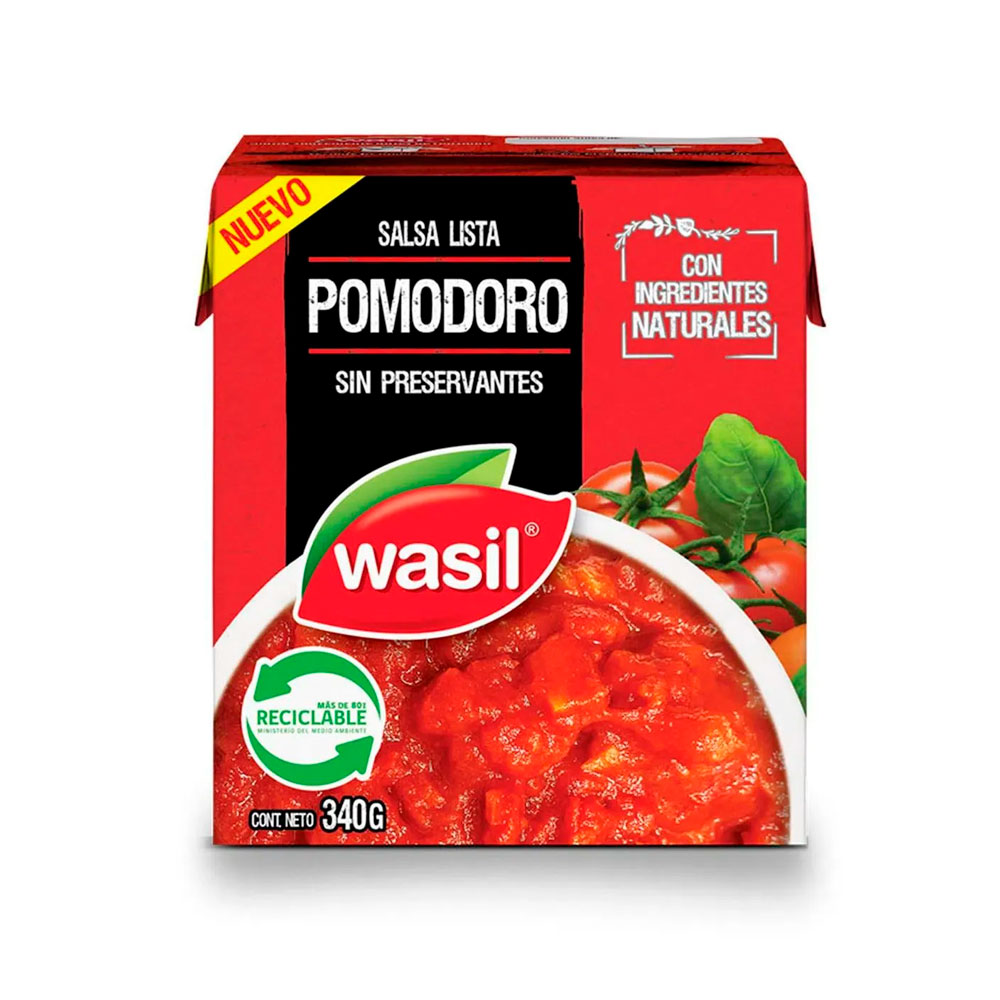 Salsa Wasil Pomodoro 340 Gr