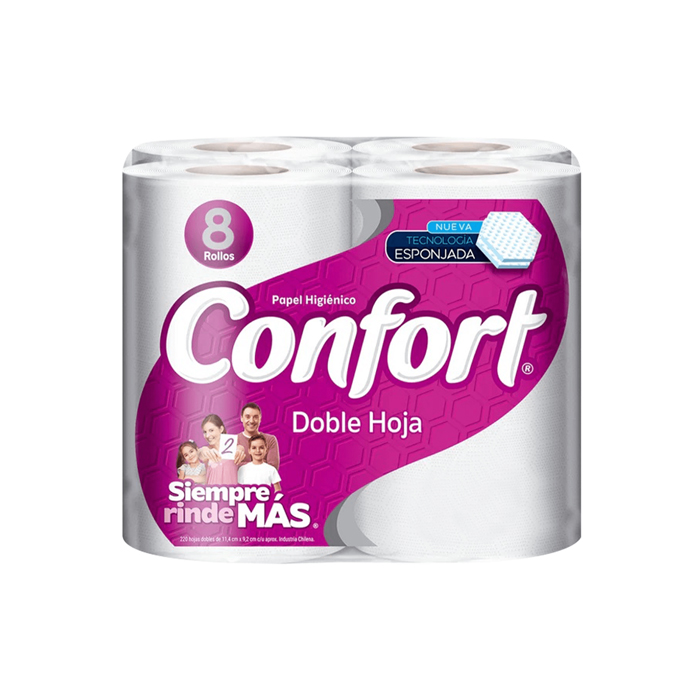 Papel Higiénico Confort Dh 8 Rollos 40 Metros