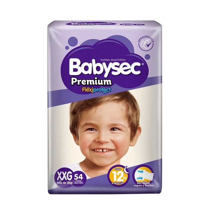  Pañal Babysec Premium XXG 54 und