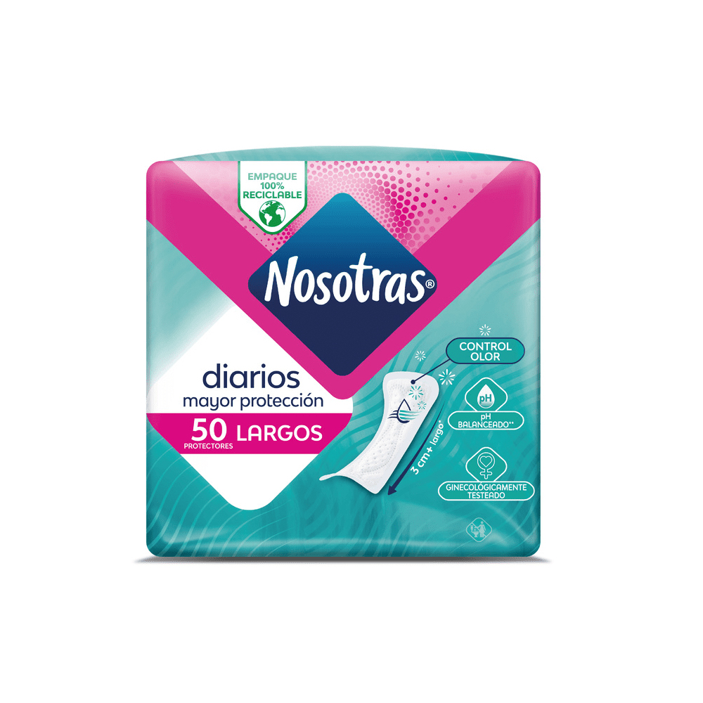 Protector Nosotras Diario Largo 50 Un