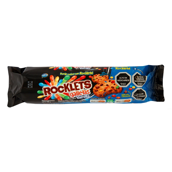 Galleta Rocklets Vainilla 165 Grs