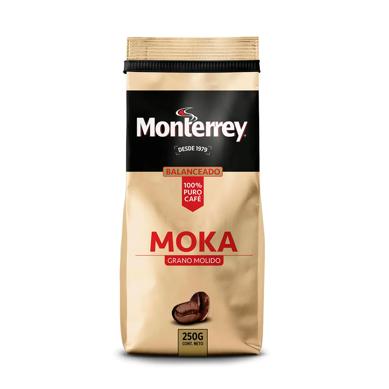 Café Monterrey Grano Molido Moka 250 Grs