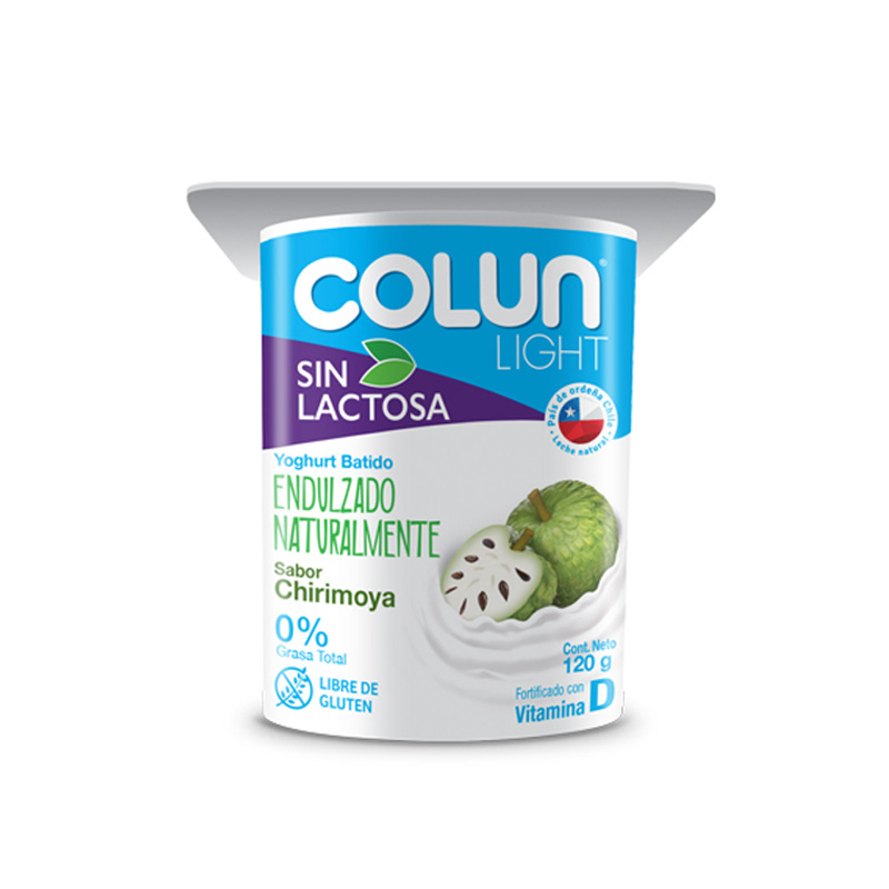 Yogurt Colun Light Chirimoya Sin Lactosa 120 grs