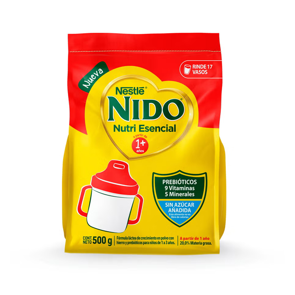 Nido 1+ Esencial Stand Pack 500 Gr