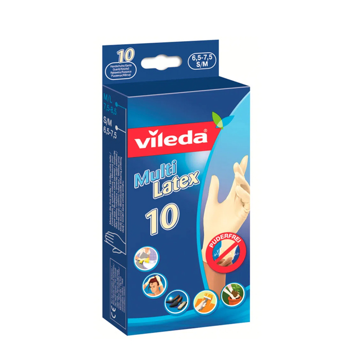 Guante Multiuso Latex Vileda 10 und