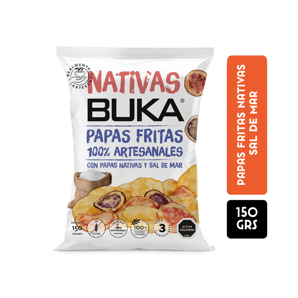 Papas Fritas Buka Con Sal De Mar 150 Gr