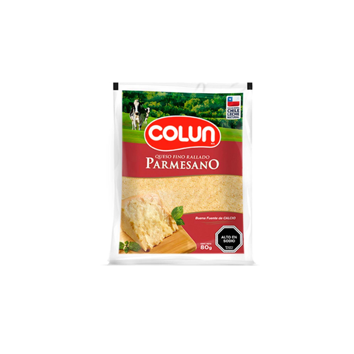Queso Rallado Colun Parmes 80 Grs