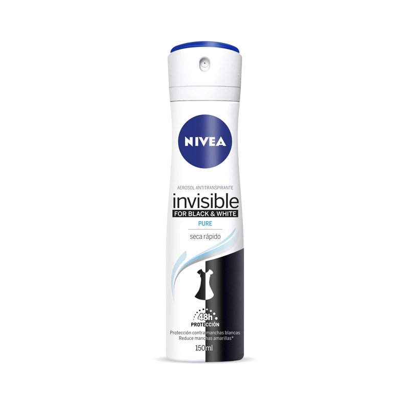 Desodorante Nivea Invisible Black White Pure 150 ml