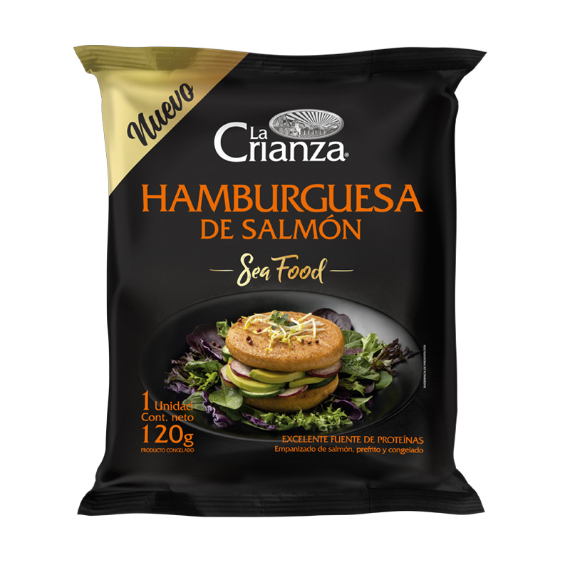 Hamburguesa de Salmón La Crianza 120 Grs 