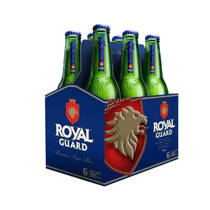 Cerveza Royal Guard six pack Botella 350 cc