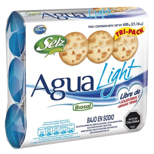 Galleta Selz Agua Light Pack 600 Grs
