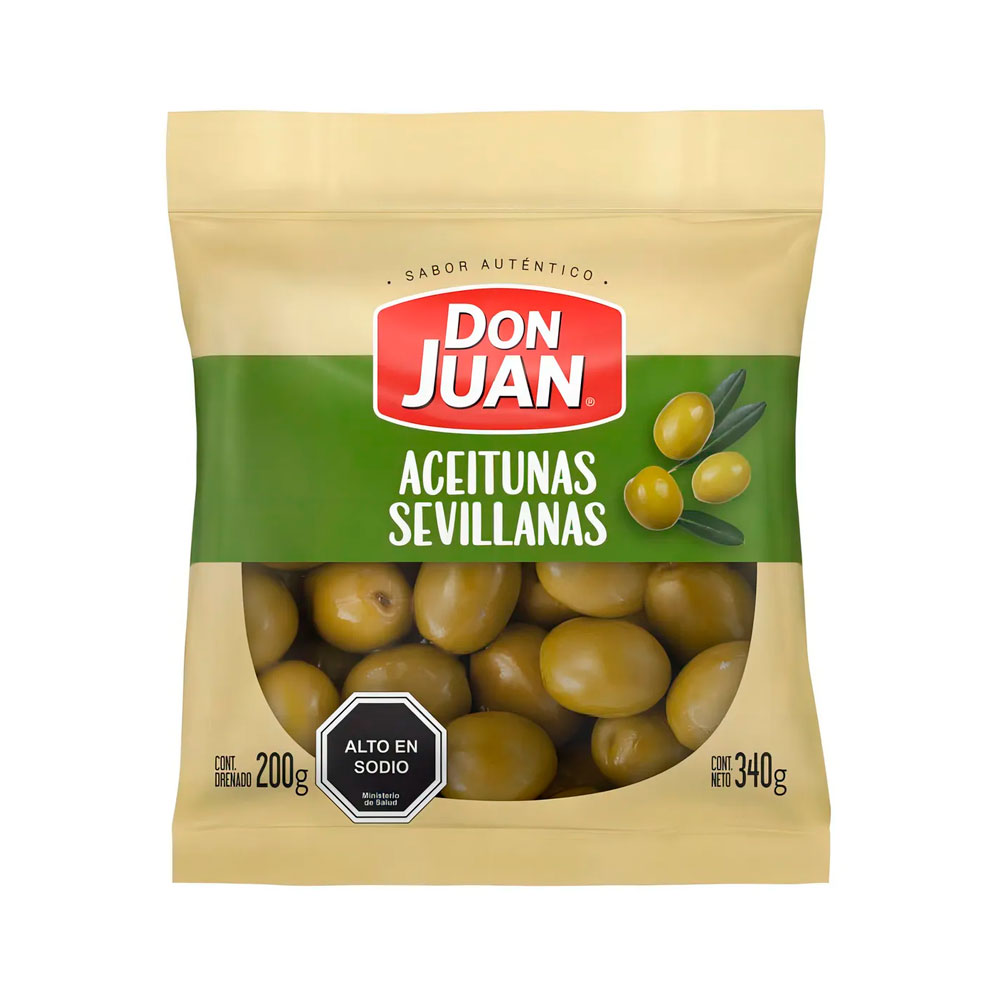 Aceituna Don Juan Sevillana 340 Grs (200 Grs. Drenado) 