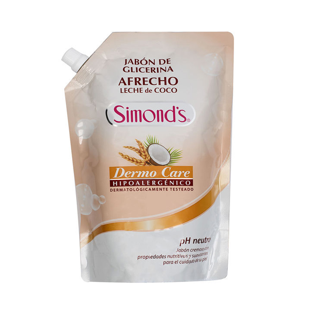 Jabón Afrecho Leche De Coco Doypack 750 grs Simond's Dermo