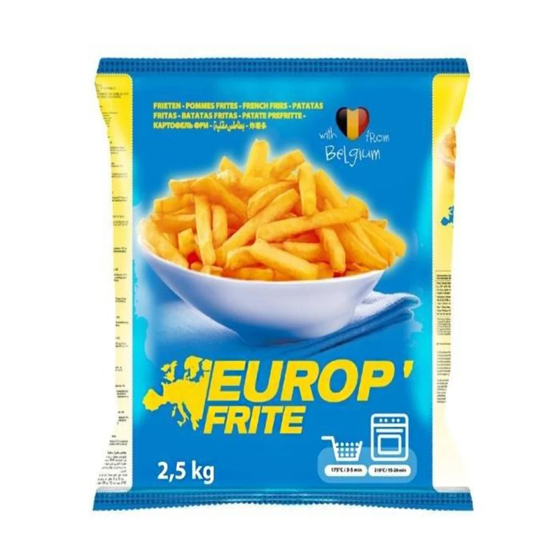 Papas Pre Fritas Europ 11 mm 2.5 Kilos 
