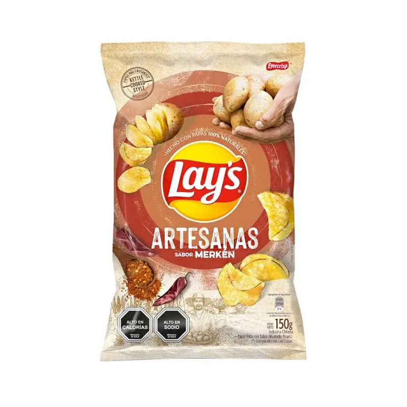 Papas Lays Artesana Merken 150 grs