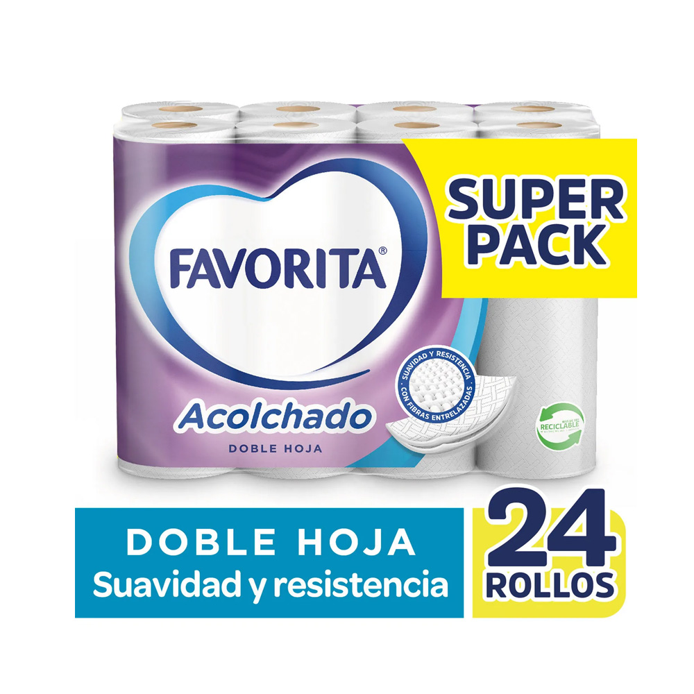 Higiénico Favorita Acolchado Dh 24Rll 22 Mts